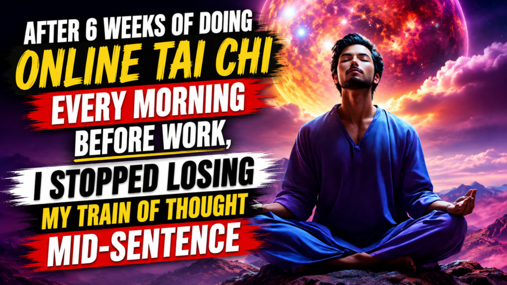 After 6 Weeks of Doing Online Tai Chi Every Morning Before Work, I Stopped Losing My Train of Thought Mid-Sentence